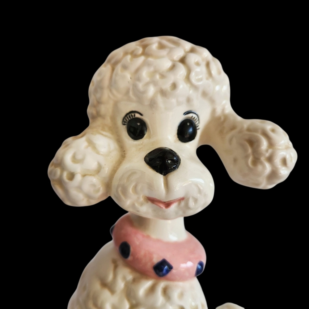 Vintage Curly Poodle Statue 1971 MCM Hollywood Regency - Picture 2 of 14